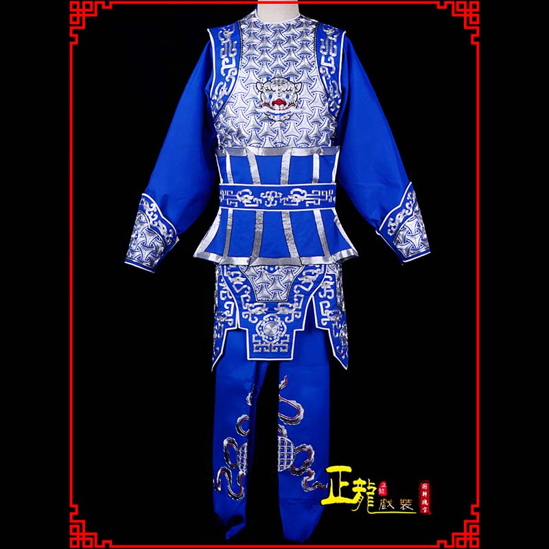 泰来武生戏服云肩侉子男兵衣